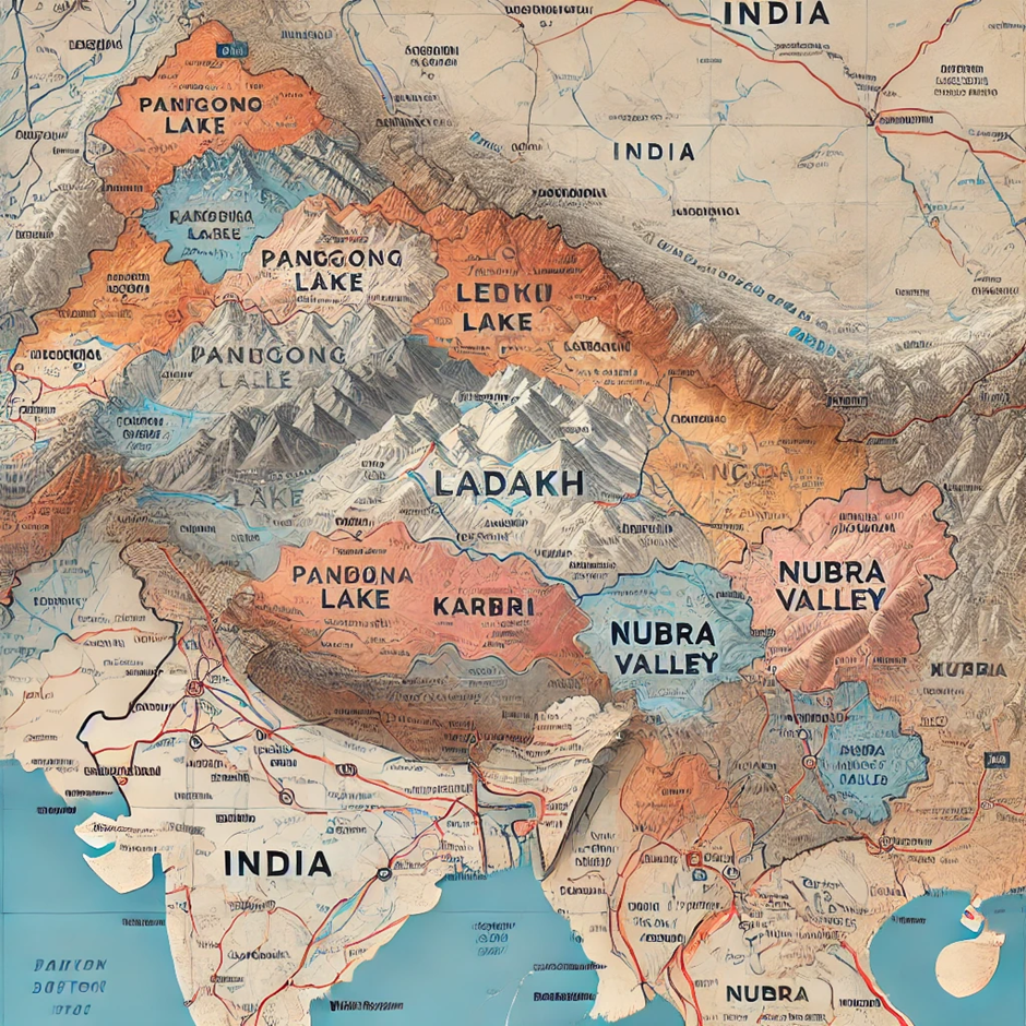 India Political Map upsc