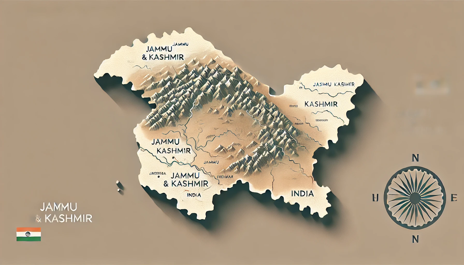 India Political Map upsc