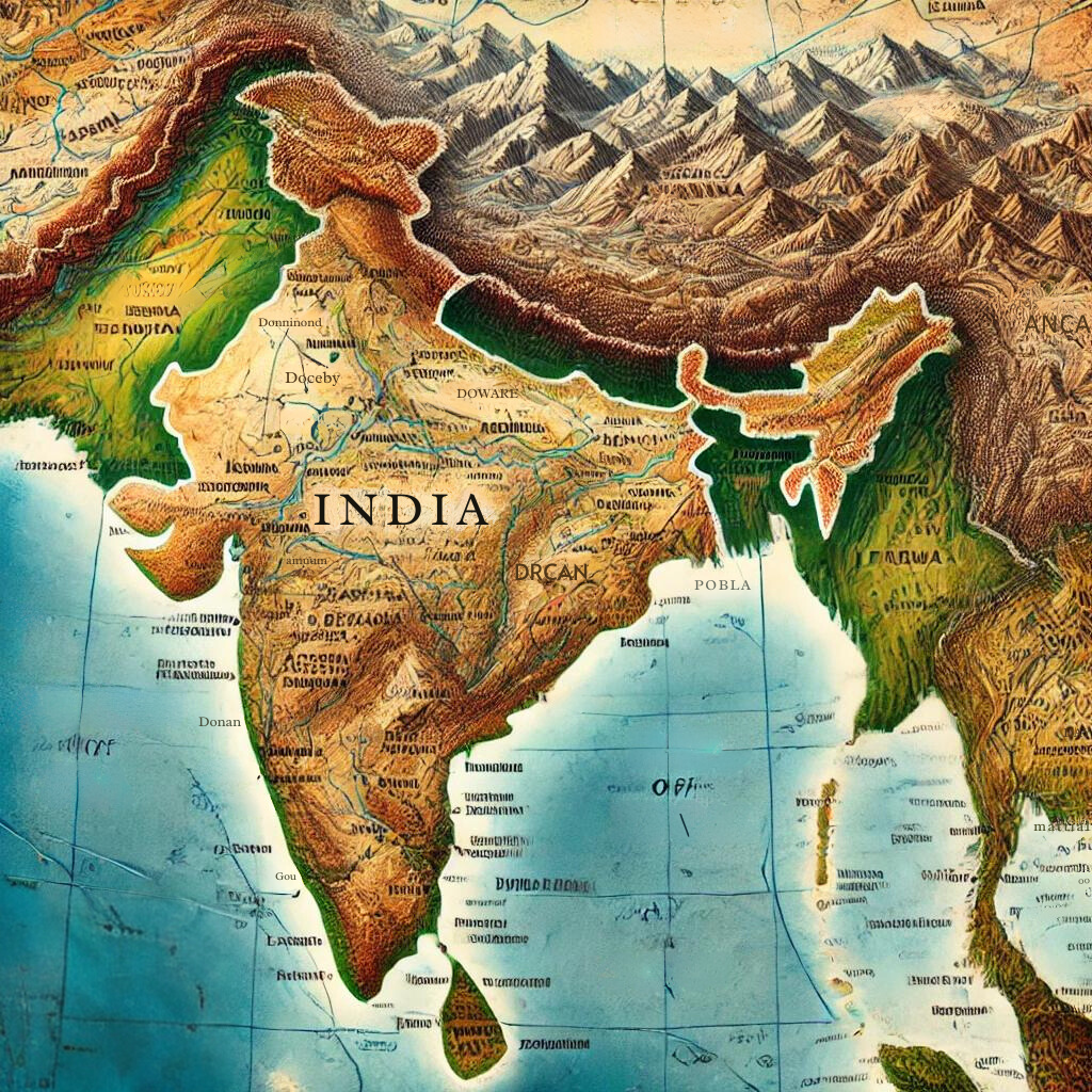 India Size And Location: 