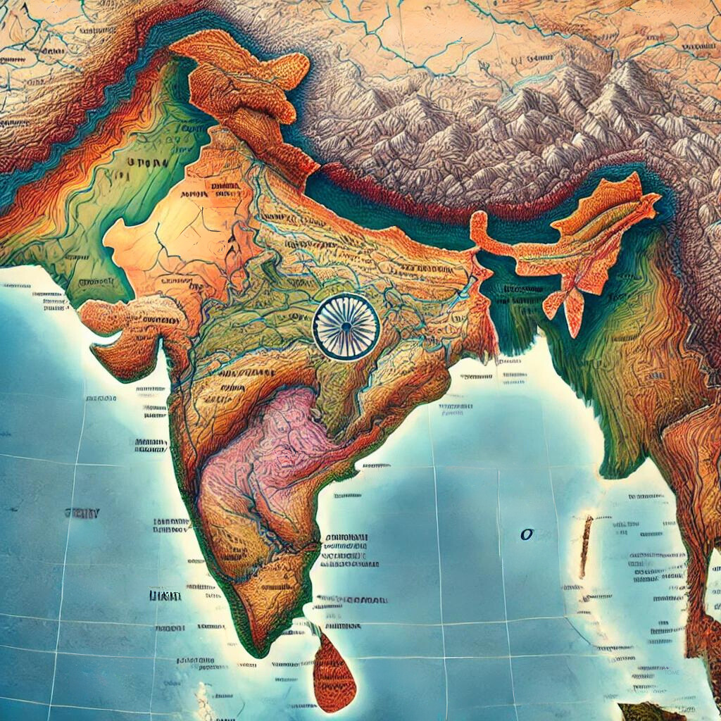 India Size And Location