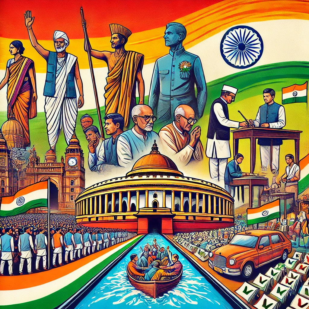 evolution of democracy in india