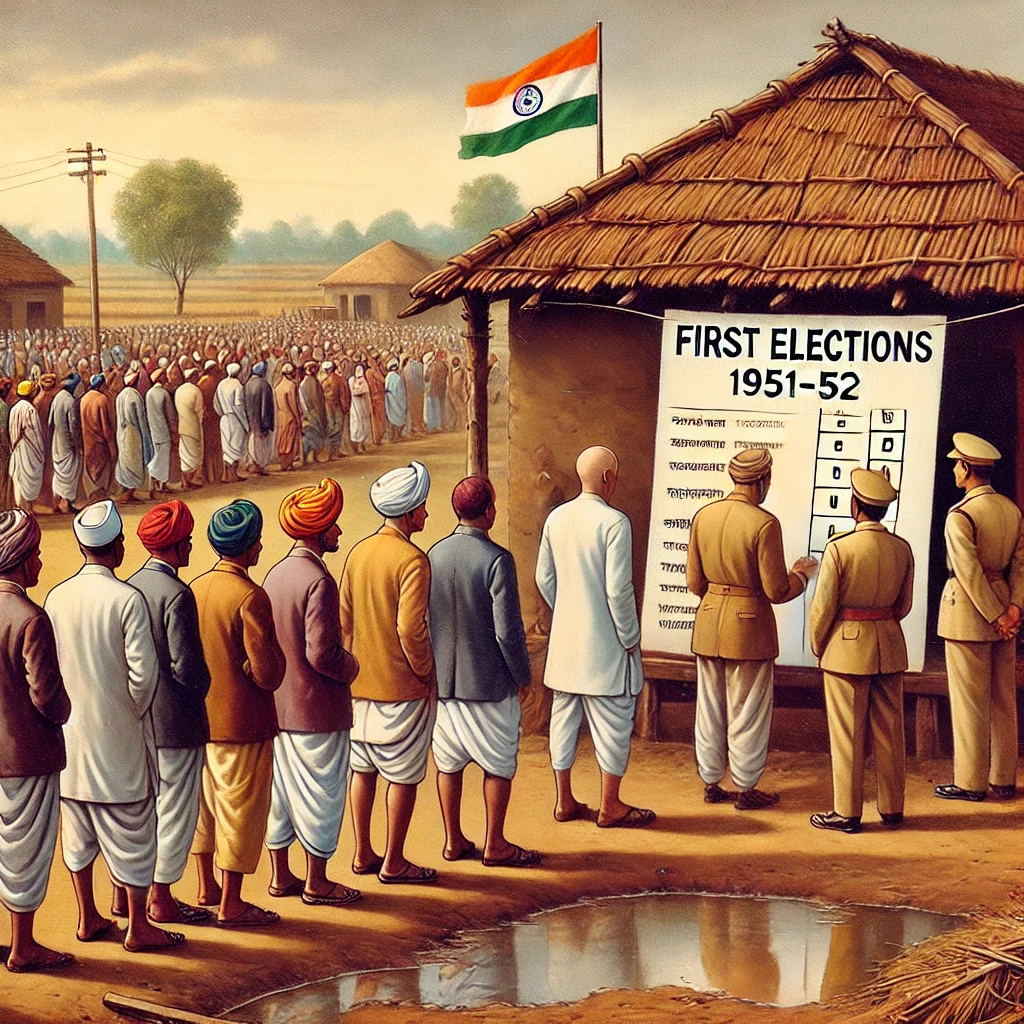 first elections in india